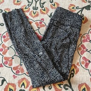 Lululemon fast and free patterned leggings